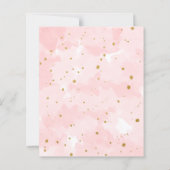 Pink Gold Watercolor Nurse Abschluss PAPIER (Rückseite)