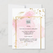 PINK GOLD WEDD Alkohol Tinte Abstrakt (Rückseite)