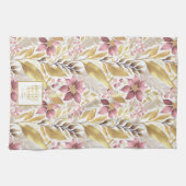 Pink Gold Weihnachten Merry Pattern#21 ID1009 Geschirrtuch (Horizontal)