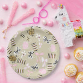 Pink & Gold Weihnachten präsentiert Patten Paper T Pappteller (Party)