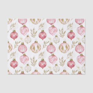 Pink Gold Weihnachten Vintage Ornamente Seidenpapier