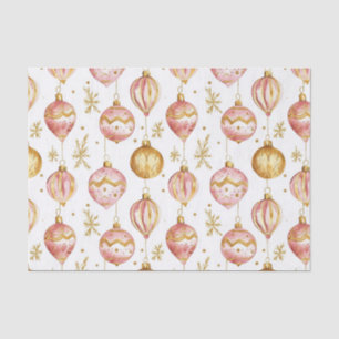 Pink Gold Weihnachten Vintage Ornamente Seidenpapier