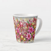 Pink & Gold Weihnachtsmagie Milchtasse (Rechte Ecke)