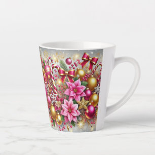 Pink & Gold Weihnachtsmagie Milchtasse