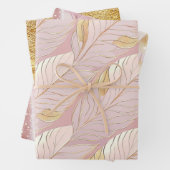 Pink Gold Weihnachtsmuster #13#29#33 ID1009 Geschenkpapier Set (Beispiel)