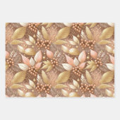 Pink Gold Weihnachtsmuster #2#8#32 ID1009 Geschenkpapier Set (Vorderseite 2)