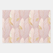 Pink Gold Weihnachtsmuster #2#8#32 ID1009 Geschenkpapier Set (Vorderseite 2)