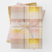 Pink Gold Weihnachtsmuster #2#8#32 ID1009 Geschenkpapier Set (Beispiel)