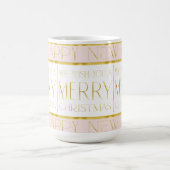 Pink Gold Weihnachtsmuster#35 ID1009 Kaffeetasse (Mittel)