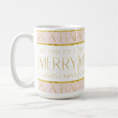 Pink Gold Weihnachtsmuster#35 ID1009 Kaffeetasse (Links)