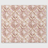 Pink Gold Weihnachtsmuster#3 ID1009 Geschenkpapier (Flach)