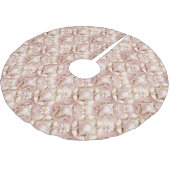 Pink Gold Weihnachtsmuster#3 ID1009 Polyester Weihnachtsbaumdecke (Schrägansicht)