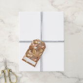 Pink Gold Weihnachtsmuster#8 ID1009 Geschenkanhänger (Mit Garn)