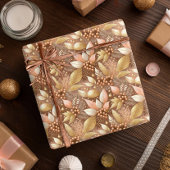 Pink Gold Weihnachtsmuster#8 ID1009 Geschenkpapier