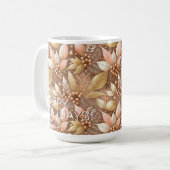 Pink Gold Weihnachtsmuster#8 ID1009 Kaffeetasse (Vorderseite Links)