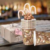 Pink Gold Weihnachtsmuster#8 ID1009 Pappbecher