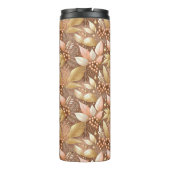 Pink Gold Weihnachtsmuster#8 ID1009 Thermosbecher (Rückseite)