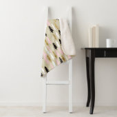 Pink & Gold Weihnachtsmuster Sherpa Blanket Sherpadecke (Beispiel)