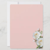 Pink Gold White Arabic English Formal Einladung (Rückseite)