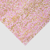 Pink Gold White Confetti Birthday Seidenpapier (Ausschnitt)