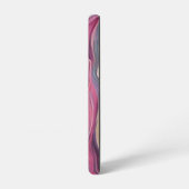 Pink & Gold Wirbel Paint Pour Phone Case Samsung Galaxy Hülle (Linke Seite)