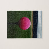 Pink Golf Ball auf dem Golfplatz Puzzle (Horizontal)