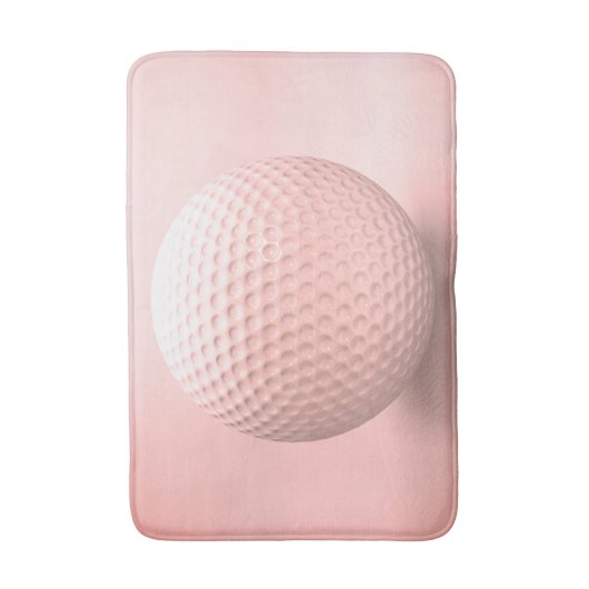 Pink Golf Ball Badematte (Vorderseite Vertikal)