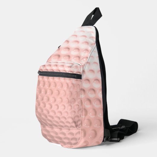 Pink Golf Ball Sport Crossbody Bag (Rechte Ecke)