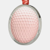 Pink Golf Ball Sport Ornament Aus Metall (Links)