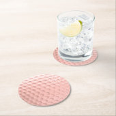 Pink Golf Ball Sport Runder Pappuntersetzer (Vor Ort)