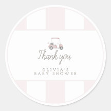 Pink Golf Cargo Geschenksticker