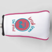 Pink Golf Cart BFTG Putter Abdeckung Headcover (Vorderseite)