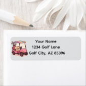 Pink Golf Cart Personalisiert (Insitu)