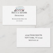 Pink Golf Cart Personalisiert Visitenkarte (Vorne/Hinten)