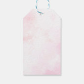 Pink Golf Geburtstagsparty Danke Tag Geschenkanhänger (Rückseite)