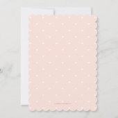 Pink Golf Themed Blumenhochzeiten Einladung (Rückseite)