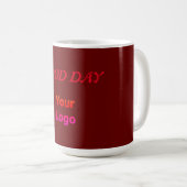 PINK GOOD DAY TASSE (VorderseiteRechts)