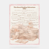 Pink Goose Libs Baby Shower Group game Acrylschild (Vorderseite)