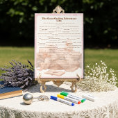 Pink Goose Libs Baby Shower Group game Acrylschild