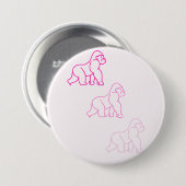 Pink Gorilla Button (Vorne & Hinten)