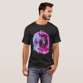 Pink Goth Halloween Sugar Skull mit Spiderweb Aber T-Shirt (Vorne ganz)