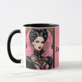 Pink Goth Lady Tasse (Links)