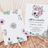 Pink Gothic Blumenspulendusche Einladung