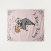 Pink Gothic Ein Baby braut Babydusche Hintergrund Wandteppich (Vorderseite (Horizontal))