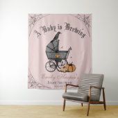Pink Gothic Ein Baby braut Babydusche Hintergrund Wandteppich (Beispiel)