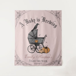 Pink Gothic Ein Baby braut Babydusche Hintergrund Wandteppich
