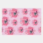 Pink Gothic Weihnachtswrapping Paper Geschenkpapier Set (Vorderseite 3)