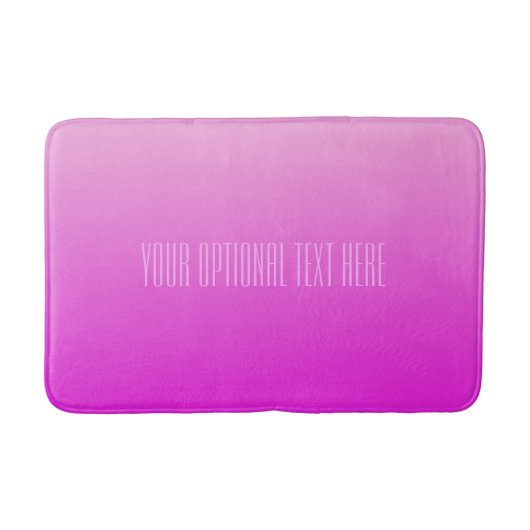 Pink Gradient, benutzerdefinierte Textbadematten Badematte (Vorderseite)