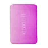 Pink Gradient, benutzerdefinierte Textbadematten Badematte (Vorderseite Vertikal)