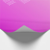 Pink Gradient, benutzerdefiniertes Textrahpapier Geschenkpapier (Ecke)